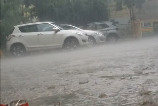 Heavy rain in Ghaziabad