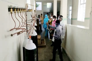 50 oxygen cylinders set up in Miryalaguda Regional Hospital
