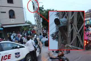 young man hulchal in warangal