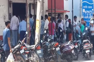 rush at nangloi post office people violated social distance