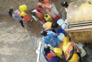 Water coming from tankers