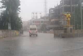 Heavy rain in Holenarasipura