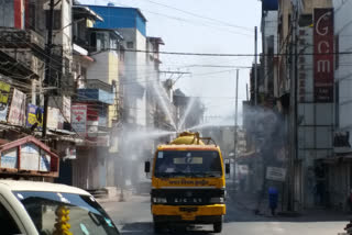 Municipal Corporation started cleaning up and sanitized the markets