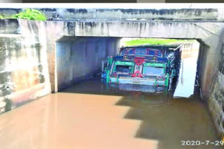 Thipparthi Under bridge in Drained in Rain Water in Nalgonda