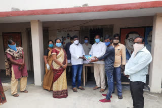 text books distribution to the govt school students at chegunta in medak district