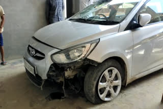 The woman was injured when a speeding car entered the house at night in talwandi sabo