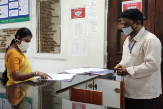 Guntur muncipal commissioner inspection to Guntur muncipal office