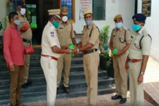 distribution of dray fruits and vitamin tablets to the gollapalli police in jagtial district