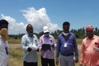 re survey on port lands in bhavanapadu