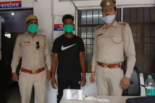 robbery from milk trader in ghaziabad police arrested a robber