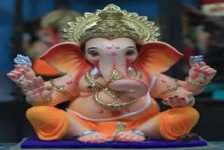 Ganesh idol installation in Gariaband