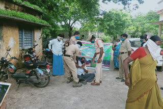 farmer protest in front of revenue office in saidhapur