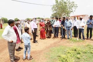 Collector inspected the ongoing construction works in Pohri block
