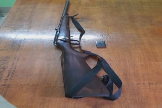 illegal gun seized in Titabor Borholla