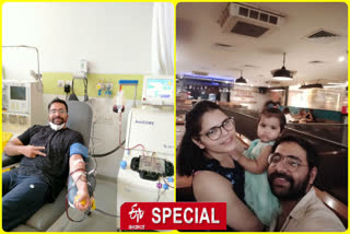 Dr. Meet donated plasma on daughter first birthday in delhi