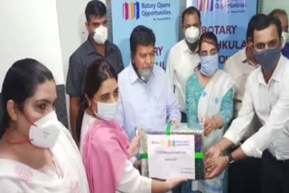 Rotary club give two ventilators to panchkula civil hospital