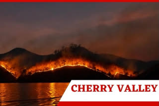 Wildfire burn in Cherry Valley, 1,000 residents evacuated