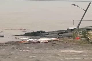 Two bodies washed away due to heavy erosion of Ganga in sahibganj