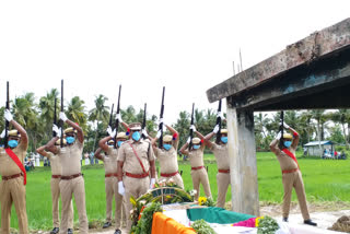 Jawan Thirumurthy was cremated with state honors in his hometown.