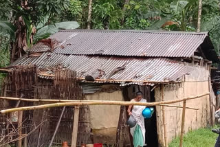 pathetic condition of a family in lakhimpur