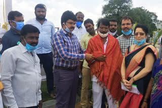 gaddapotharam village park visited by collector hanumantrao in sangareddy