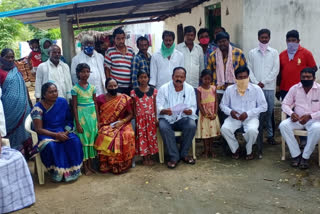 mla gadari kishor kumar helped to children who loss parents in suryapet