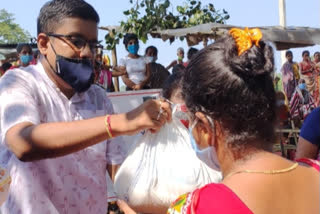 flood relief near guwahati dimoria area