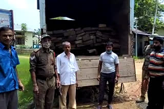 Forest Department Seized Woods From The Dholai-Mizoram border