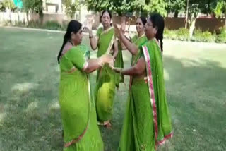 Women celebrated greenery festival online