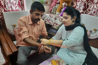 Women made rakhi on Raksha Bandhan festival in paonta