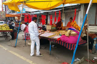 राखी पर्व पर मार्केट का हाल,  Silence prevails in the market