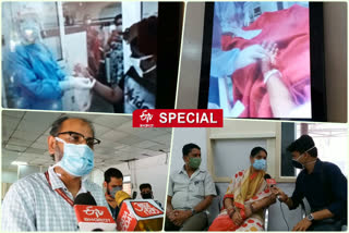 Nurses tied Rakhi to patient in LNJP hospital  to celebrate  Rakshabandhan festival