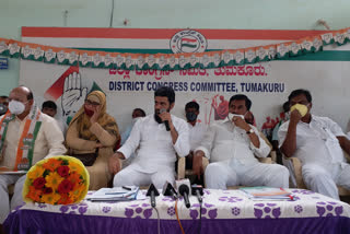 pressmeet in tumkur