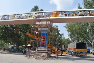 eight big entry gates being built in karnal