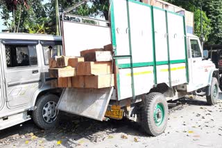 Illegal timber seized By Police At Chirang