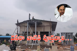 telangana government focus on farmer's platforms constructions