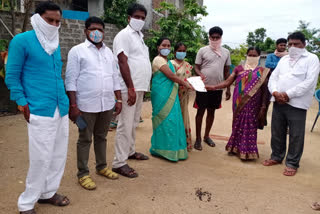 cm relief fund cheques  distributed in nadikuda mandal