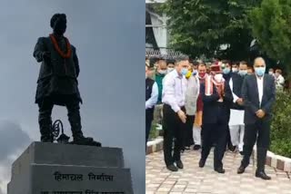 CM and Governor paid tribute to Dr. Yashwant Singh Parmar on his birth anniversary