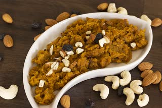 ETV Bharat Food and Recipes, pumpkin halwa, how to make pumpkin halwa