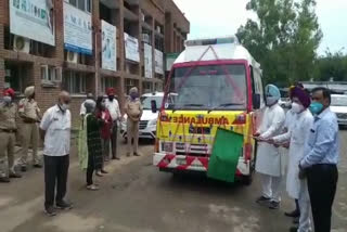 2 ambulances provided by MP Amar Singh due to corona virus epidemic