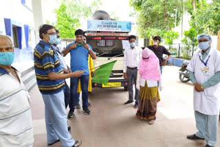 Chariot flagged off Covid-19 public awareness chariot in Sehore