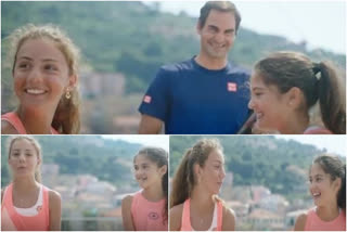 Roger Federer joins Italy's rooftop tennis stars