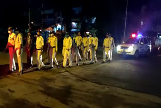 Police took out flag march