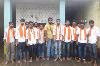 Bajrangadala activists offered special worship to Lord Hanuma