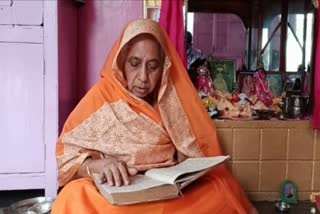 Saraswati devi of dhanbad tacit since 30 years due to Ram temple, woman tacit since 30 years in dhanbad, foundation of Ram temple, राम मंदिर की वजह से 30 साल से धनबाद की सरस्वती देवी हैं मौन, धनबाद में 30 साल से महिला है मौन व्रत, राम मंदिर की नींव