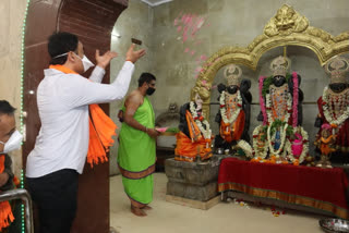 DCM Ashwathnarayan visit to rammandir today