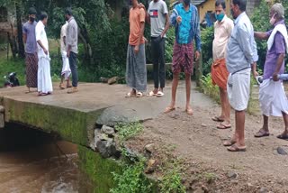 പാറക്കടവ് പാലം  പാറക്കടവ് പാലം തകർച്ച ഭീഷണിയിൽ  parakkadav bridge on threat  parakkadav bridge