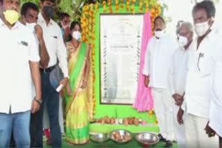 mla sandra venkata veeraiah participate raithu vedika foundation stone at kothur khammam district