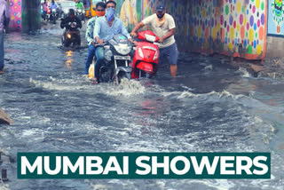 Strong winds accompanied with heavy rainfall hit Mumbai.