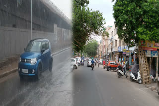 People get relief from heat due to rain in Delhi